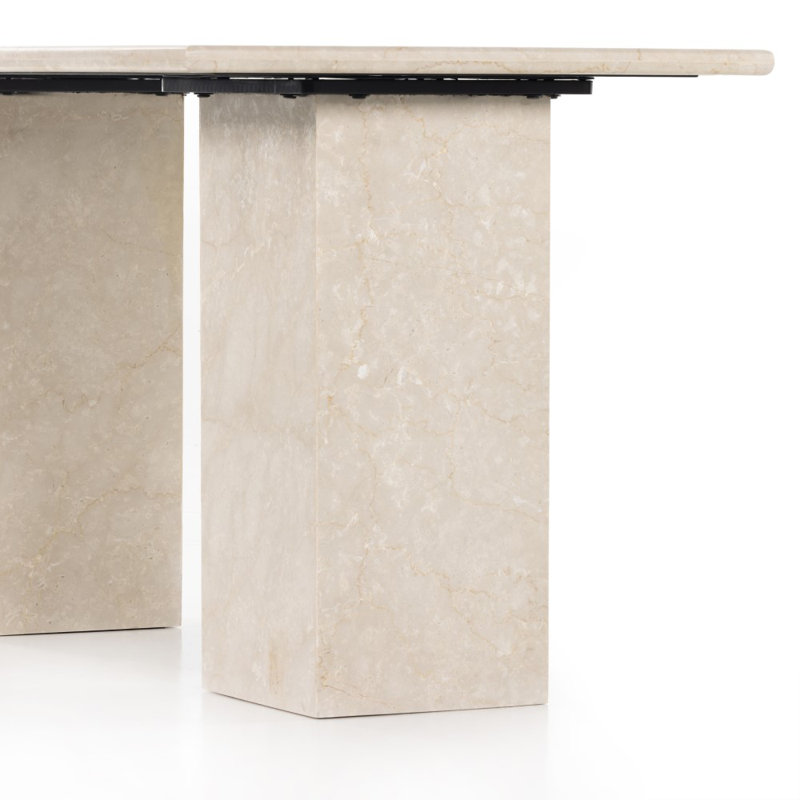 Arum Marble Writing Desk, Cream
