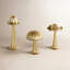 Sculpture champignon métallique en métal Cole and Grey avec base ronde