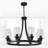 Vedha 8 - Light Dimmable Wagon Wheel Chandelier-1782011239