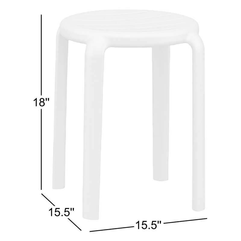 Aragons Stacking Patio Dining Side Chair, Marsala