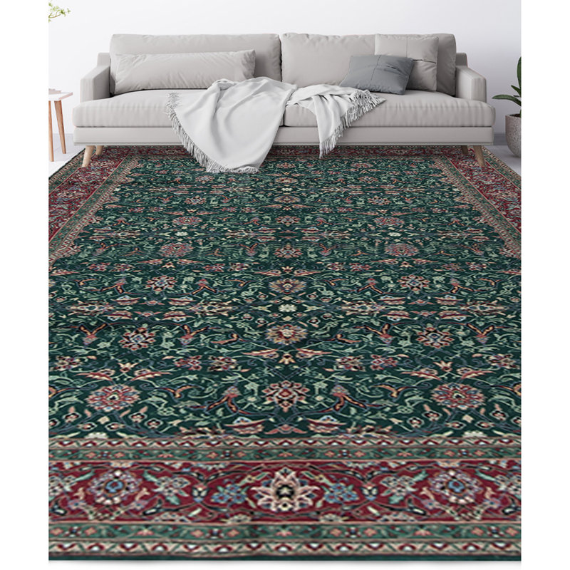 Jahan Wool Oriental Area Rug in Green