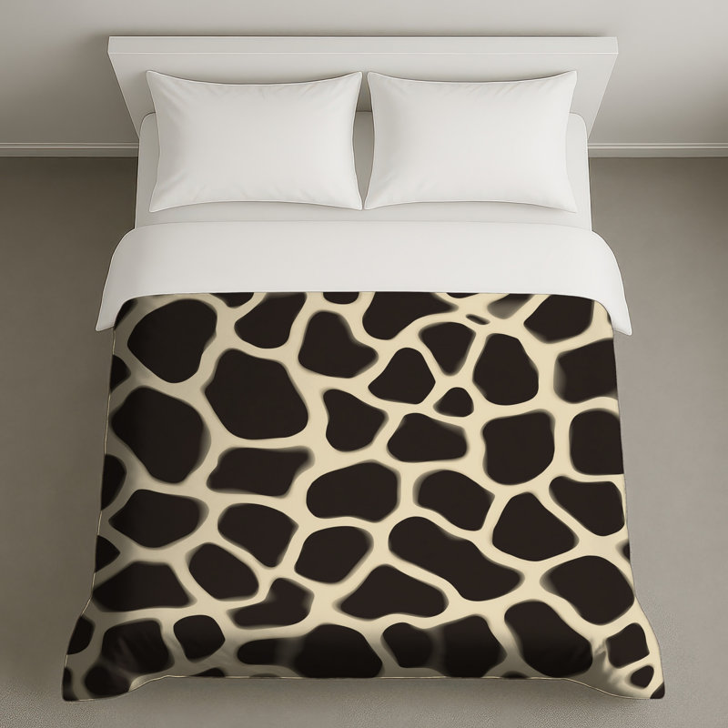 Giraffe Skin Pattern Duvet Covers, Queen