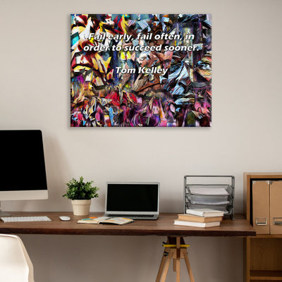 Ivy Bronx Gallery Wrapped Canvas By Tom Kelley: "Fail early, fail often, in order to succeed soon
