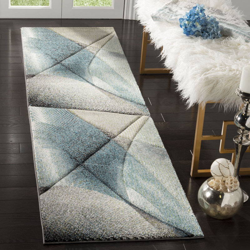 Vilica Performance Abstract Rug, Runner 2'3" x 10'