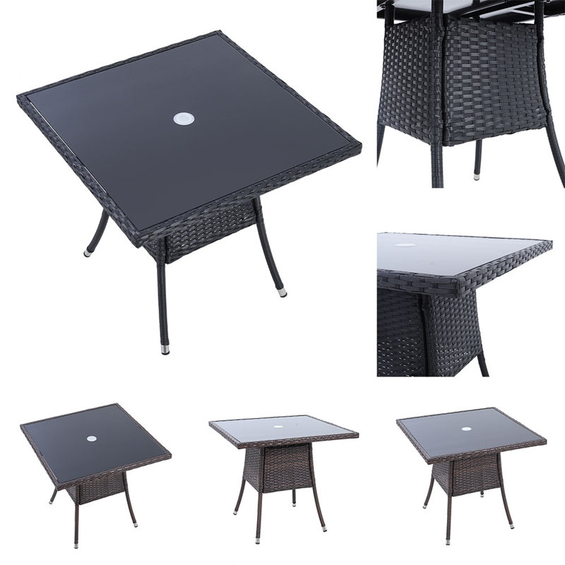 Square 4 - Person Outdoor Table, 72.5cm H x 80cm W x 80cm D