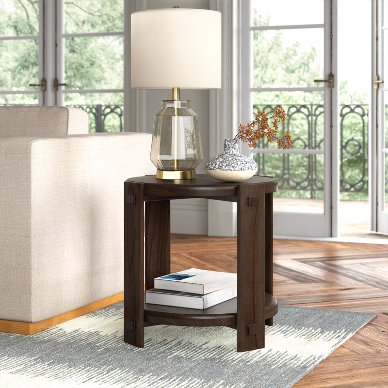Solid Wood End Table