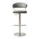 Bihter Swivel Upholstered Adjustable Height Counter Stool with Metal Frame
