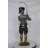 Boy with fishing rod  bronze statue -  Size: 11"L x 14"W x 44"H. 