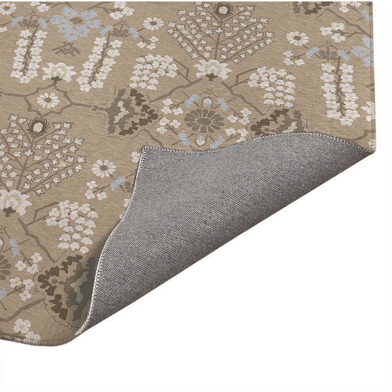 Tapis de bureau léger Zoey, L 48 po x P 72 po, Tanné