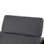 Canapé modulaire en U en cuir véritable 4 pièces gris foncé avec 2 fauteuils inclinables électriques et appuis-tête réglables-133067165