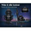 Gaming Chair With RGB LED Light 8-Point Massage Computer Office Chair With Lumbar Support Footrest Red & Black-1435460400