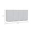 Armoire murale 120, quatre portes, deux armoires, deux tablettes - blanc-40980102