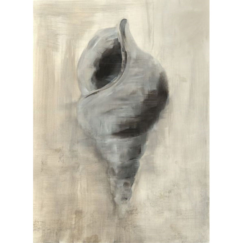 Seashells In Neutral I Painting by Guseul Park, 55" H x 40" W x 1.5" D, Image Brush Gel
