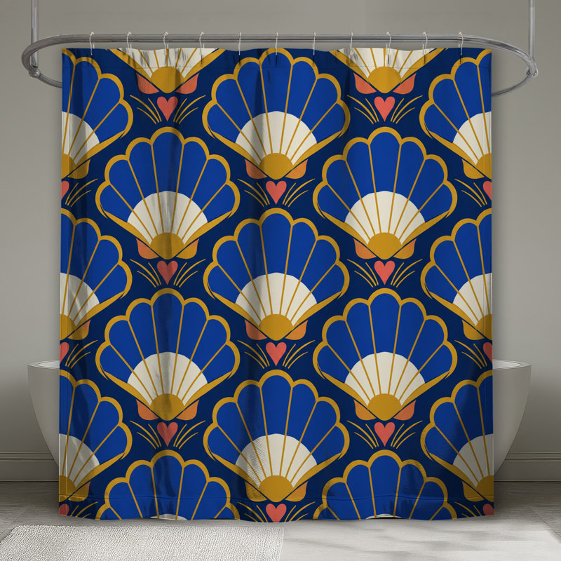 Rideaux de douche Art Deco, 70in W x 72in H