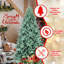 Arbre de Noël teinté en PE / PVC avec branches, conception à branches articulées, aspect naturel, support en métal, décoration des Fêtes facile à assembler-400695431-400695432