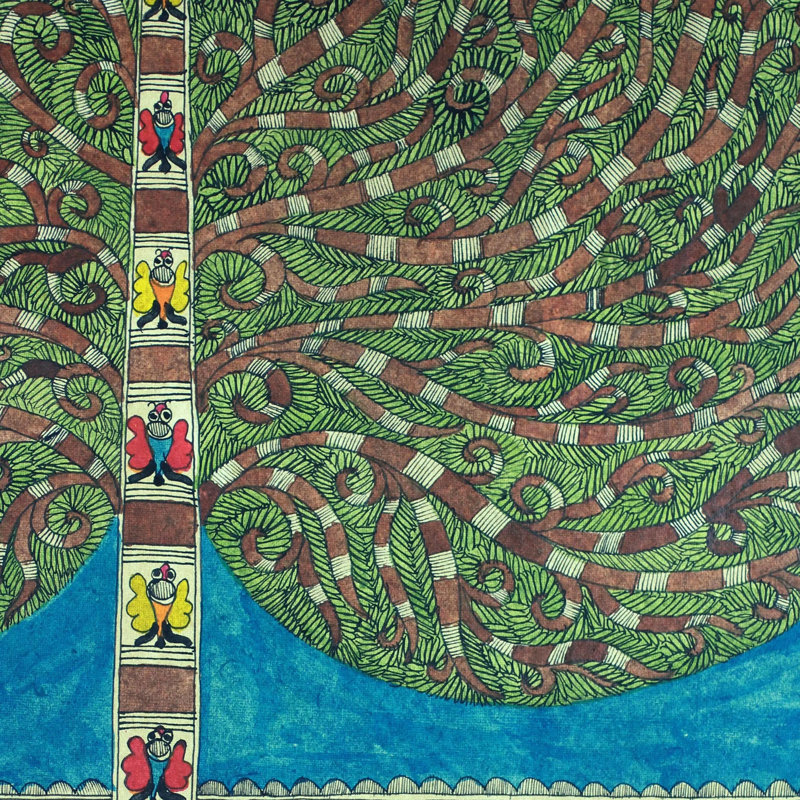 «One With Nature Ii Madhubani», peinture