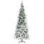 Arbre de Noël artificiel pin enneigé 9 pi avec branches réalistes et 1159 pointes, vert