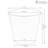 Mittler 4.1-Gallon Round Galvanized Steel Buckets w/ Hexagon Pattern - White-2008377687