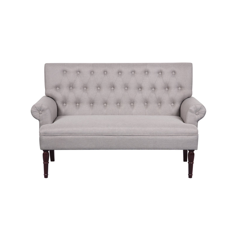 Claydon Upholstered 59'' Loveseat, Light Brown Linen