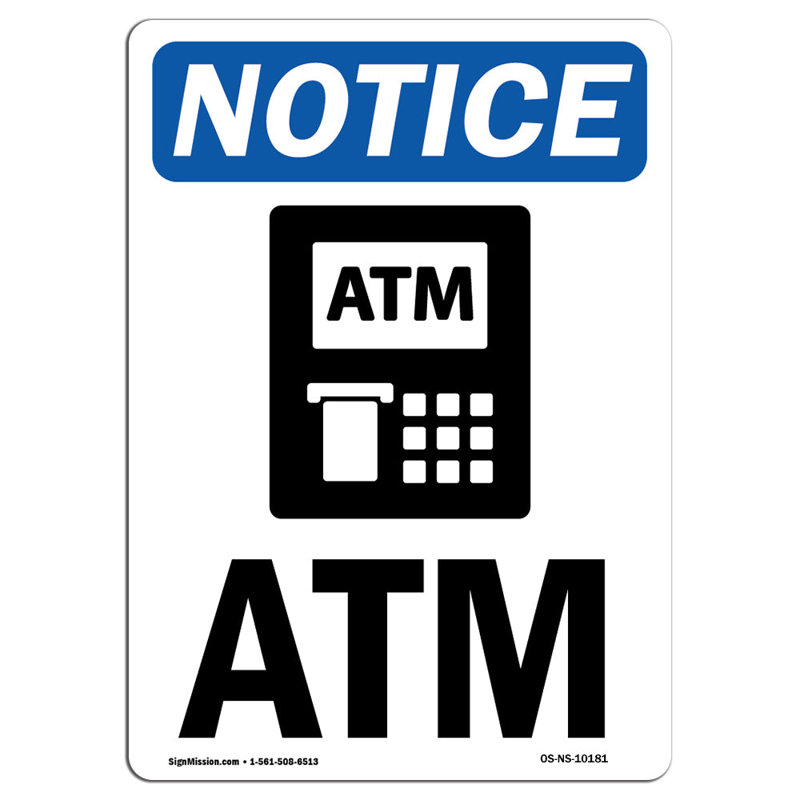 Panneau Atm Aluminium 18 x 24, H 18 po x l 12 po x P 0,1 po