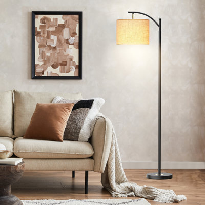 Lyniah 62" Arc/Arched Floor Lamp with LED Bulb Included