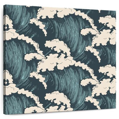 Kerner Waves Seamless Pattern
