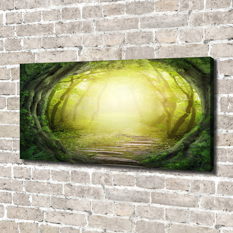 Tunnel With Trees - Wrapped Canvas Print