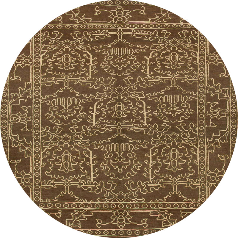 Tapis à motif abstrait Fernhurst, Rond 7 pi
