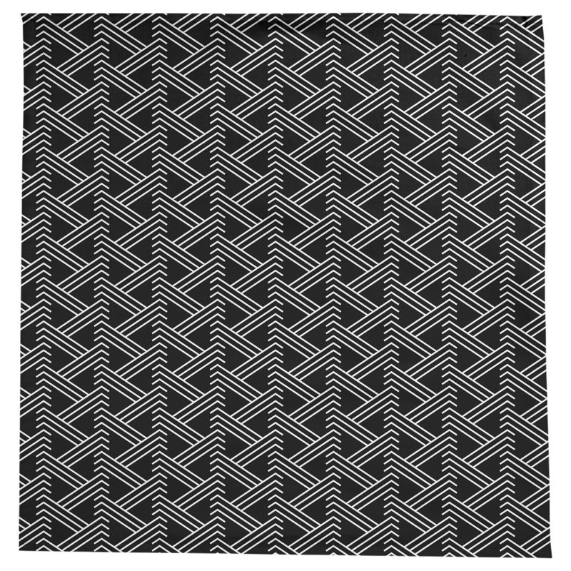 Classic Zig Zag Tablecloth, Black