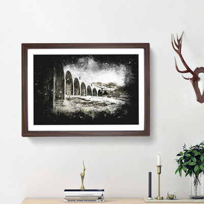 Glenfinnan Viaduct in Scotland - Picture Frame Graphic Art Print