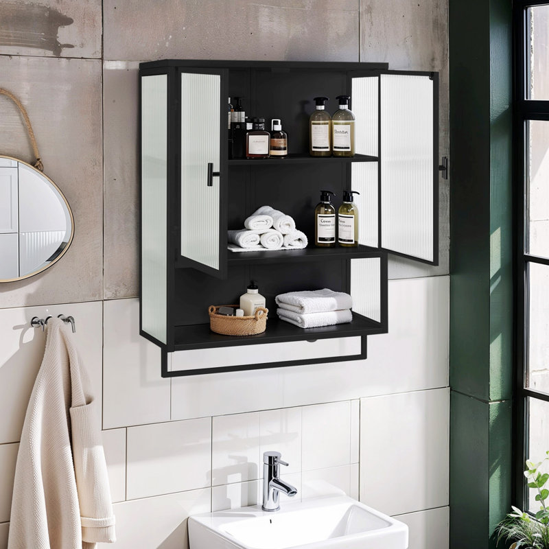 Armoire d'appoint Janalle, Noir, noir, noir, noir