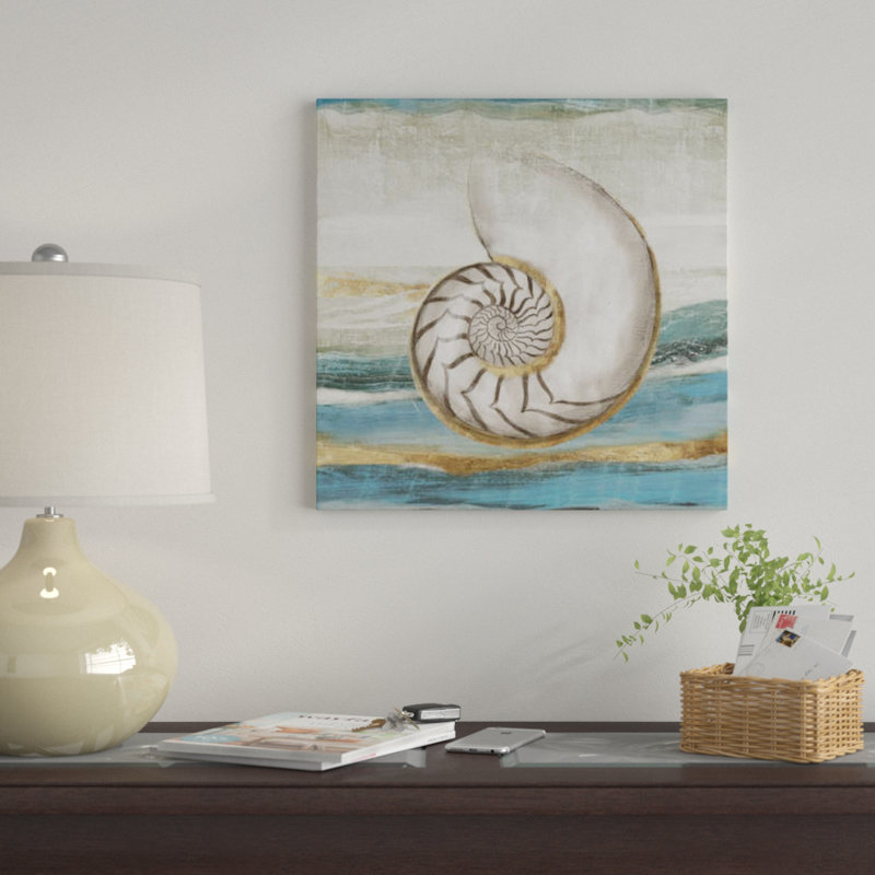 « pacific touch i », impression sur toile, H 26 po x l 26 po x P 1,5 po, Pas de tapis, Toile tendue