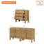 Commode 3 tiroirs 3 tiroirs pour chambre à coucher, commode Mid-Century moderne, rangement en bois 6 tiroirs pour le couloir du salon-1244249376