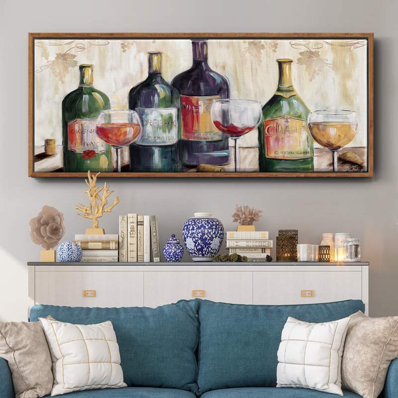 The Dinner Party- Framed Canvas, 20" H x 50" W