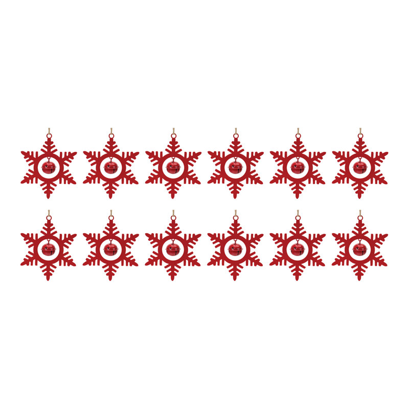 6.5 in. Snowflakes No Animal(s) Shatterproof Holiday Shaped Ornament
