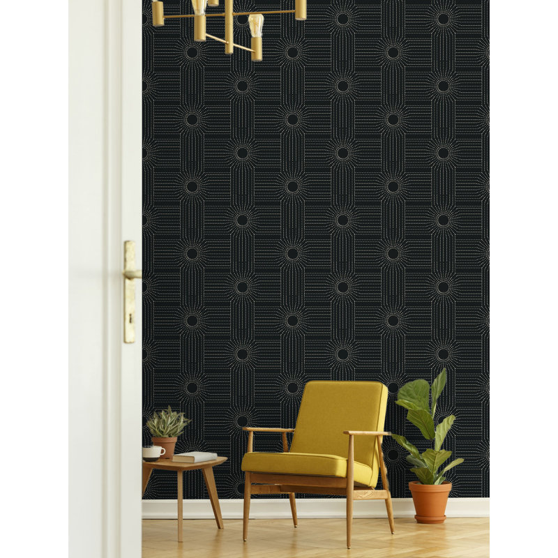 Carreau de papier peint L 10 pi x l 25 po CoEd Wacker, Onyx, Paper, Non encollé