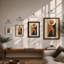Figure in Repose Art Deco - Framed Print-940926058-940926061