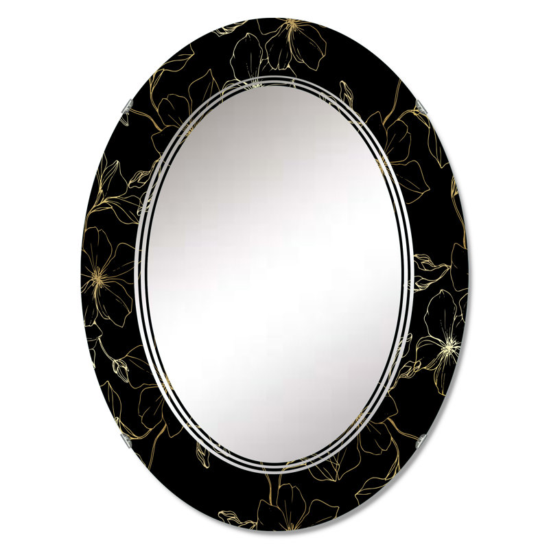 Miroir de salle de bain ovale mural, 36 po x 24 po