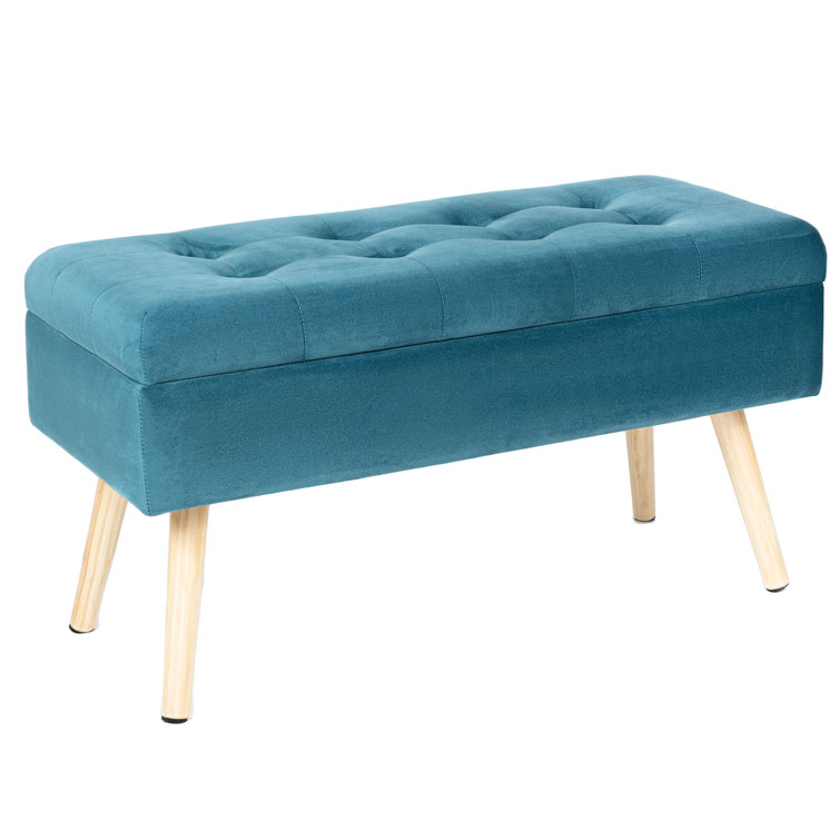 Obetz Velvet Upholstered Storage Bench