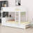 Bunk Bed With Desk, Storage Drawers And Trundle-851420175-807190377