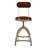 Orduna Swivel Upholstered Adjustable Height Counter Stool with Solid Wood Frame
