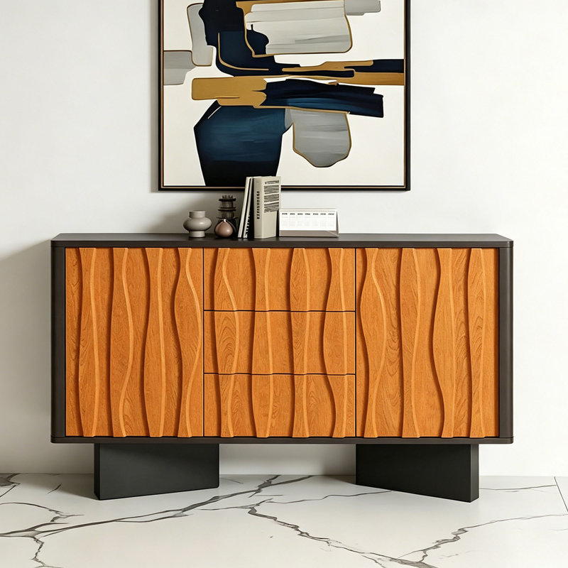 Buffet de rangement simple et multifonctionnel, H 37,41 po x l 59,05 po x P 15,74 po