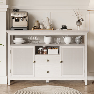 Azarius 52.8 " L Wicker Bar Cabinet