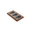 Wood Board With 3 Rectangular Stainless Steel Bowls F/1616, 1618, 1633 (Inner Ledge)