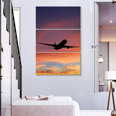 Mehar Airplane Sunset Silhouette