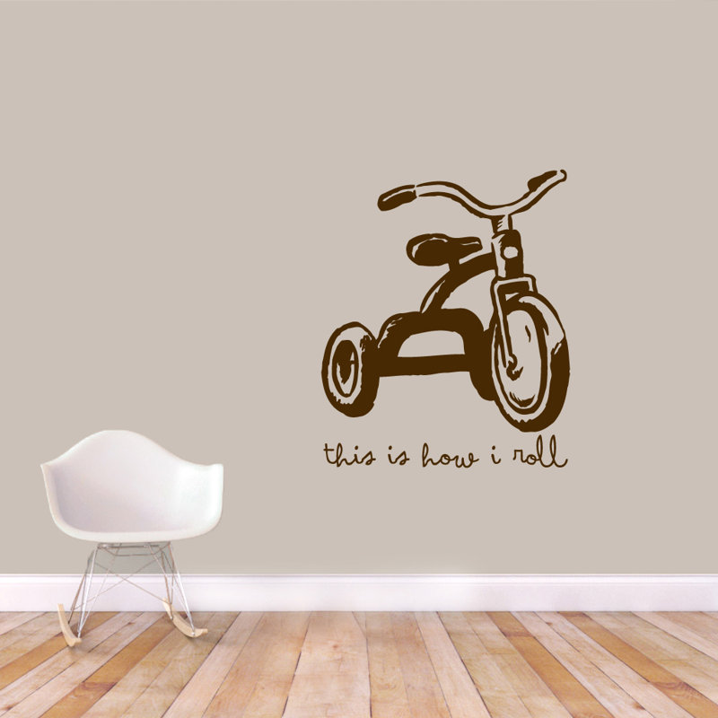 Non-Wall Damaging Wall Decal, Brown
