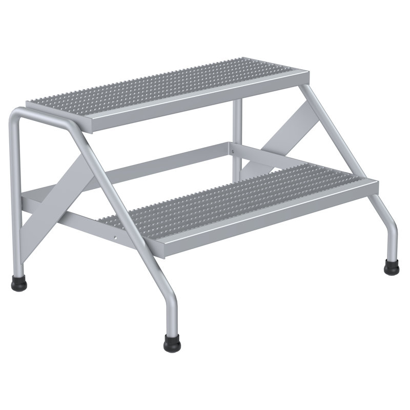 WFX Utility ™ 0F2524F4B68E40298C00F23075AF9F47 Marchepied en aluminium - 2 marches soudées, argent