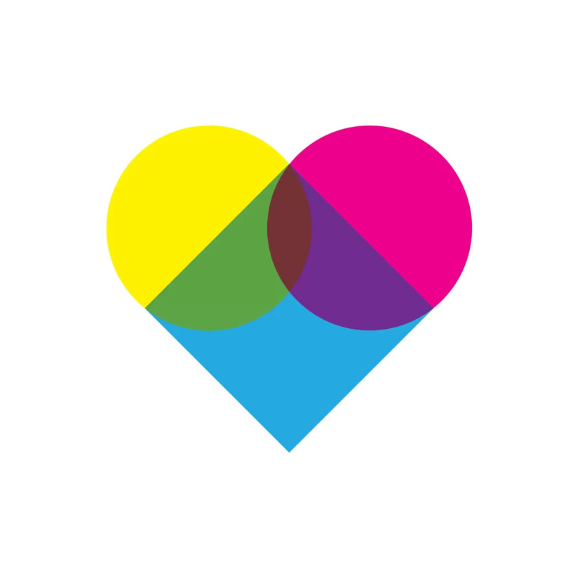 Modern Art- Fluorescent Heart Diagram by 5by5collective - Wrapped Canvas Gallery-Wrapped Canvas Giclée