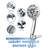 Flood Handheld Shower Head 1.8 GPM GPM