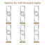 Ensemble de 24 plaques de fixation pour éclairage encastré New Construction, découpe réglable de 2 à 6 pouces, support brut en acier plat pour wafer à DEL et lumières encastrées, support de boîtier universel peu profond-135564747